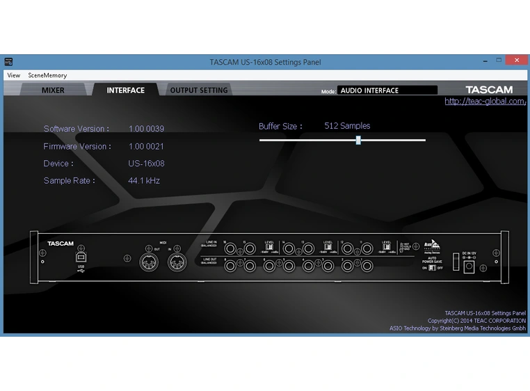 Tascam US 16x08 